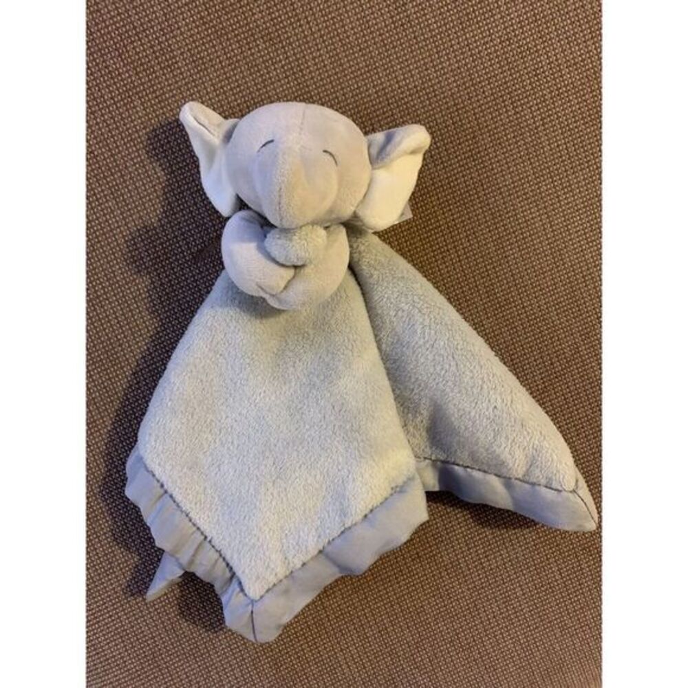 Infant Carter's Grey Soft & Silky Plush Elephant Lovey Security Blanket